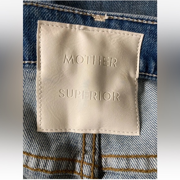 MOTHER Superior The Hustler Ankle Fray Crashing Hard Wash Distressed Jeans 26 - Picture 7 of 7
